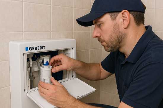 Geberit vodokotlić curi voda