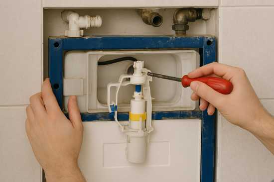 Popravka ugradnog vodokotlića